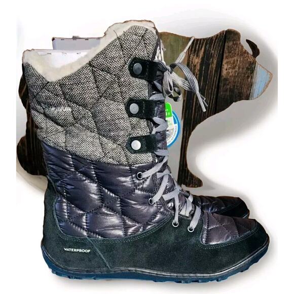 Columbia Women's Powder Summit Mid Wool Winter Boots Wool Lining Size 10 - Picture 4 of 11